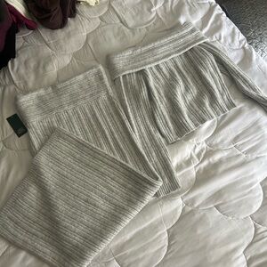 Knit sweater and skirt set